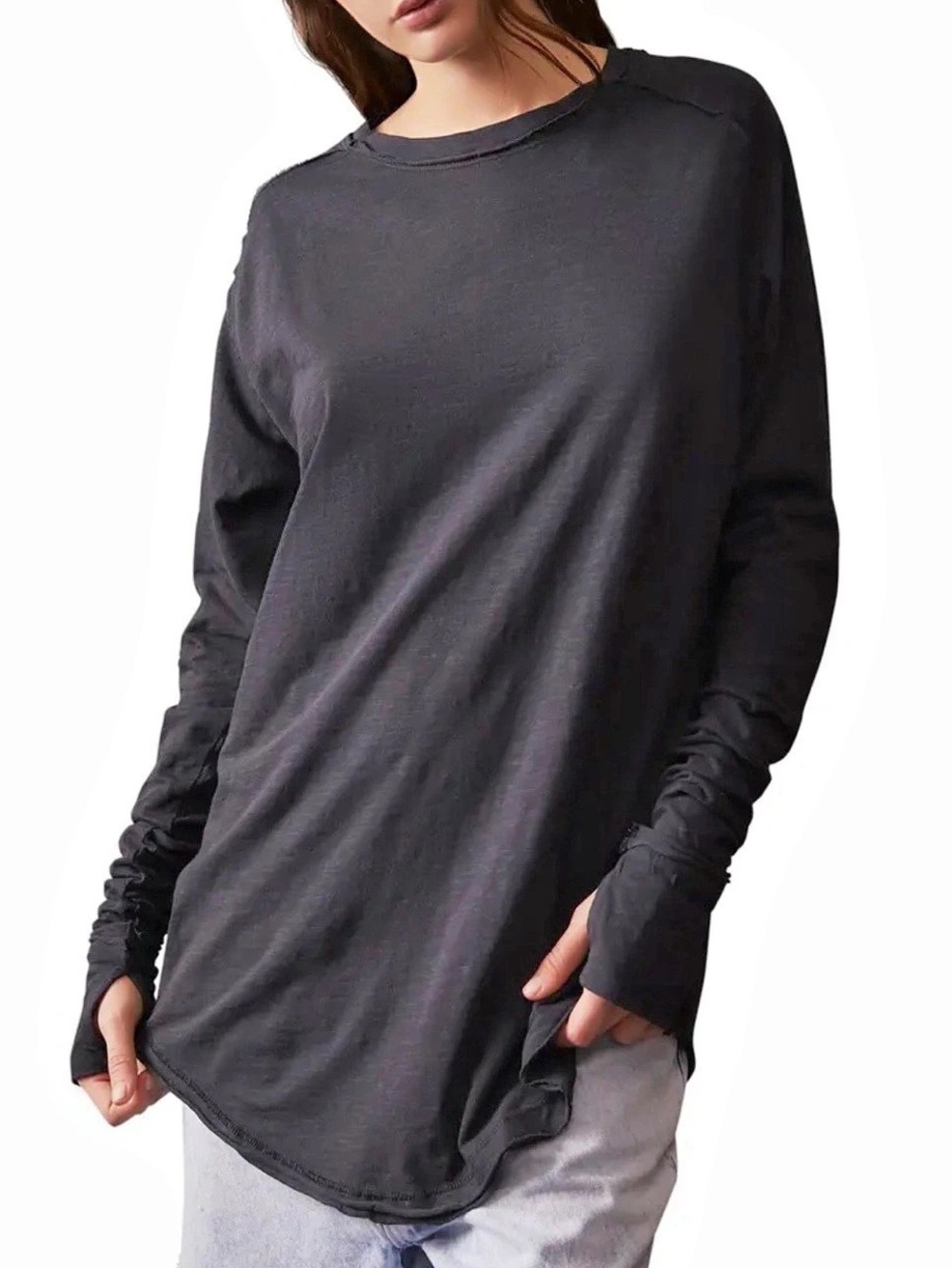 We The Free Cotton Long Sleeve Top Size XS (B10)